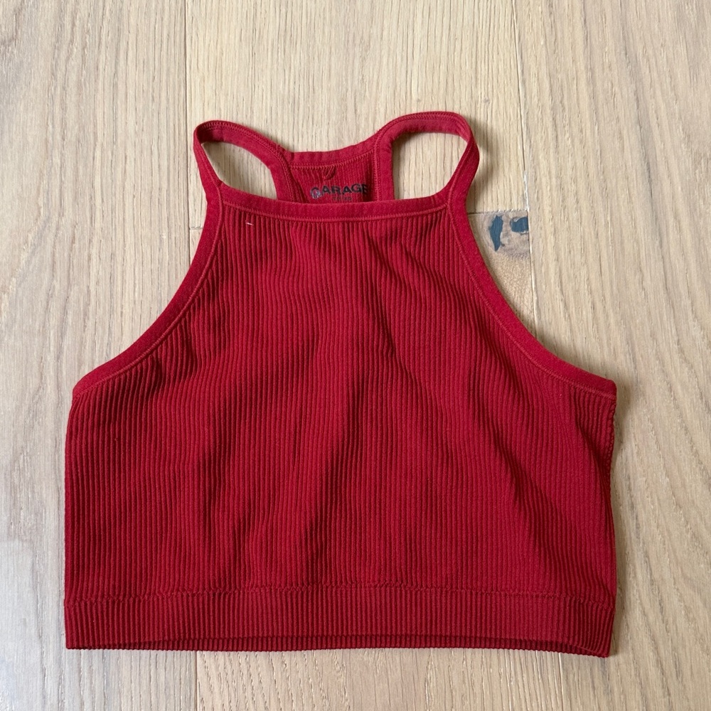 Garage Scarlet Ribbed Tank Top